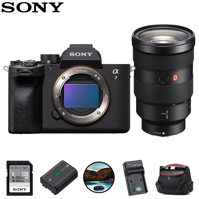 索尼（SONY）A7M4全画幅微单数码相机 ILCE-7M4/A7M4/a74单机身+FE 24-70mm F2.8 GM 镜头套装