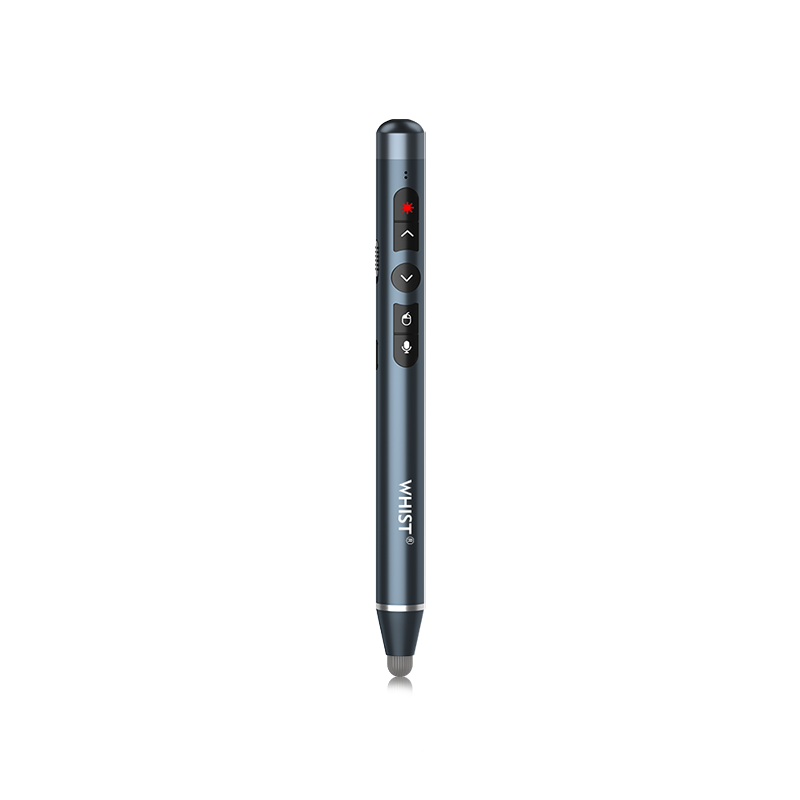 惠斯特G9磁吸款 麦克风翻页笔适用于希沃电子白板触屏笔PPT激光遥控笔无线演示器教师专用投影笔教鞭演讲笔