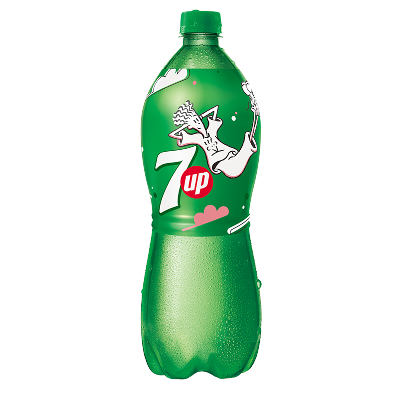 7喜可乐 7up 柠檬味碳酸饮料汽水大瓶装1l*12瓶 整箱七喜 pepsi百事