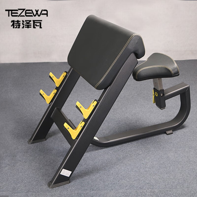 tezewa 02牧师椅健身房家用 二头肌训练器弯举商用力量组合训练器械