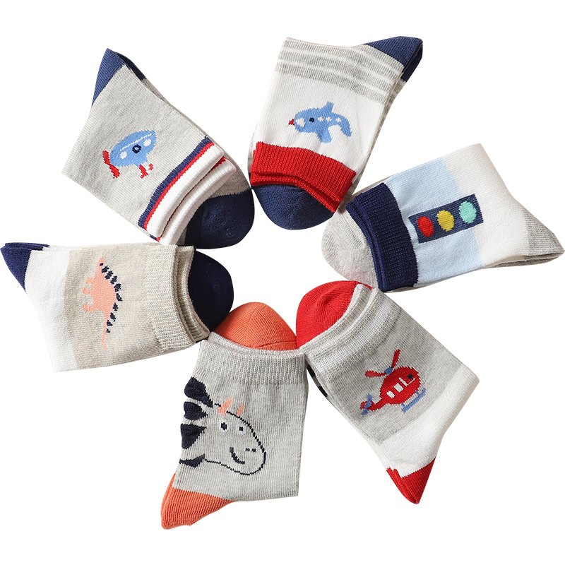 浪莎儿童袜子男童纯棉中筒袜-价格变化趋势真相解密