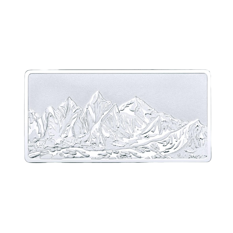 融通金雪山铂金金条 pt9995 收藏投资铂金金条纪念版投资铂金 50克