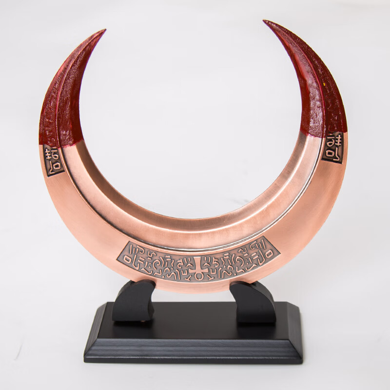 诺亚美剧月光骑士武器道具弯月刀飞镖装备万圣节表演 红漆版红古铜色