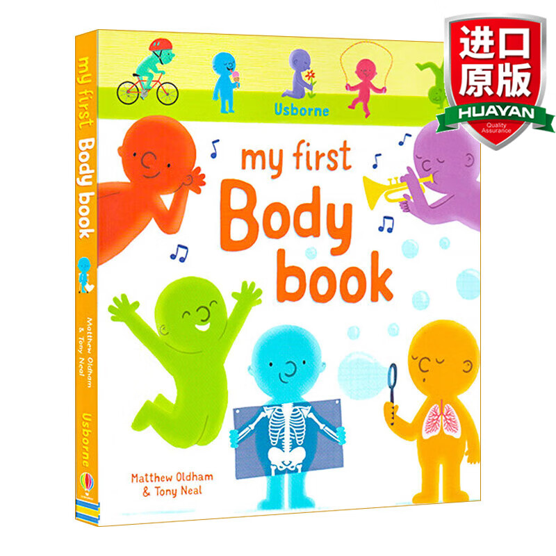 my first body book 英文原版绘本 我的身体认知书 纸板书 低幼儿童