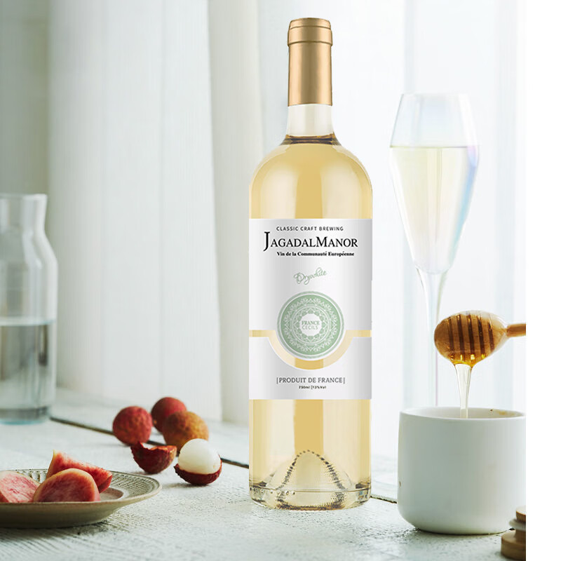 加达尔庄园 法国原汁进口珍藏干白葡萄酒12度干型白葡萄酒750ml 赛希尔