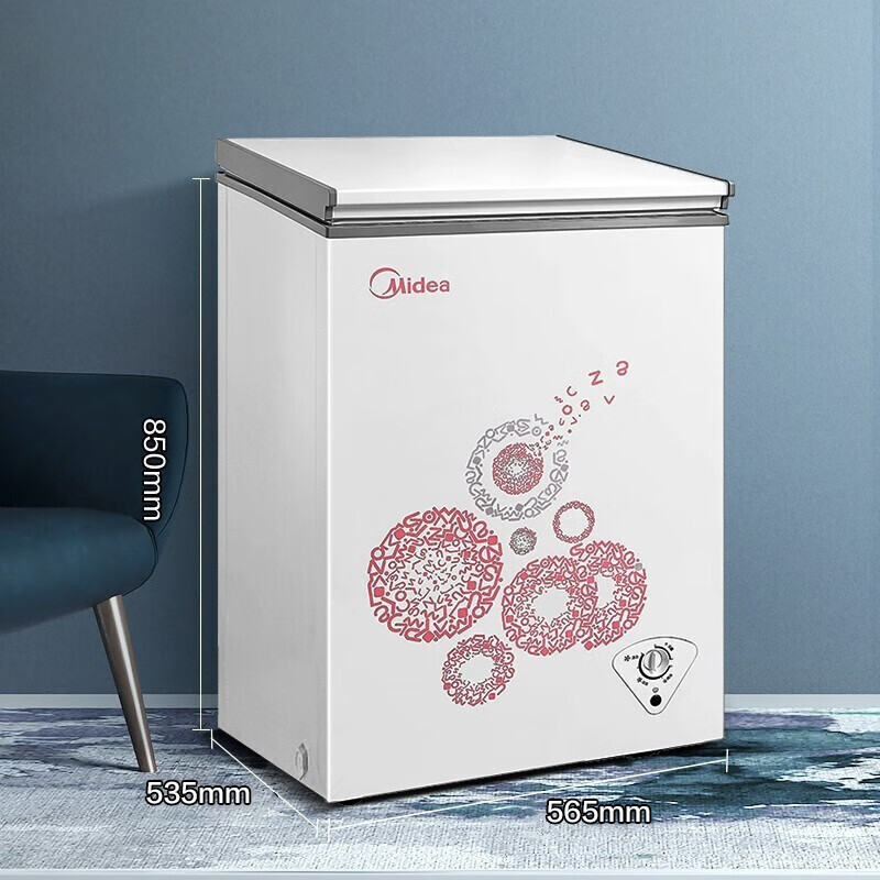 美的(Midea)96升 冷藏冷冻转换冰柜 迷你家用小冷柜 一级能效 单温母婴母乳小冰箱 BD/BC-96KM(E)