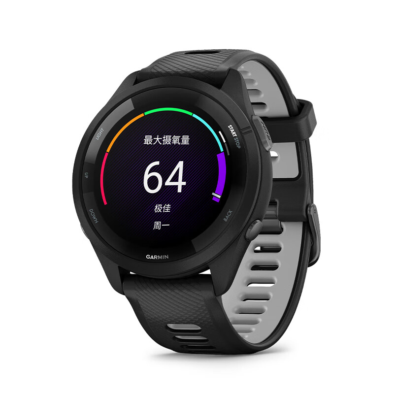 佳明（GARMIN）Forerunner265极夜黑血氧心率HRV跑步铁三游泳户外运动手表