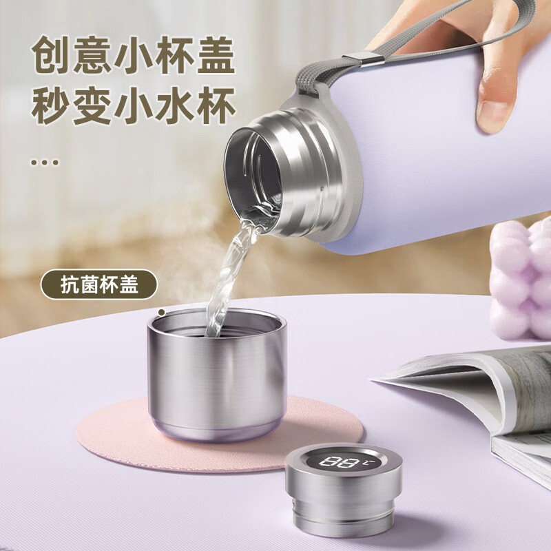 皇家洛克 ROYALLOCKE保温杯男316不锈钢大容量茶水分离泡茶杯子便携带滤网壶 薄荷绿600ML【茶水分离升级款】