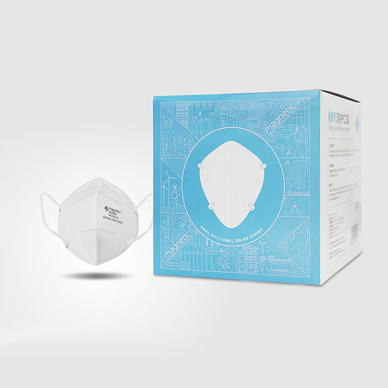 麦可莱奇KN95口罩独立包装防沙尘暴雾霾工业透气防尘装修外企制造四层防护 无阀（15只/盒）