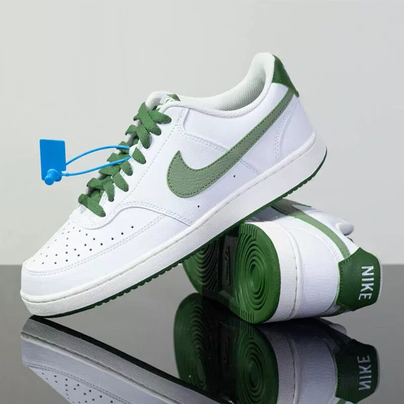 耐克（NIKE）板鞋男鞋2025秋冬季新款Ebernon Low PRM低帮运动鞋复古休闲鞋 FJ5480-100白色绿勾 44.5 385元