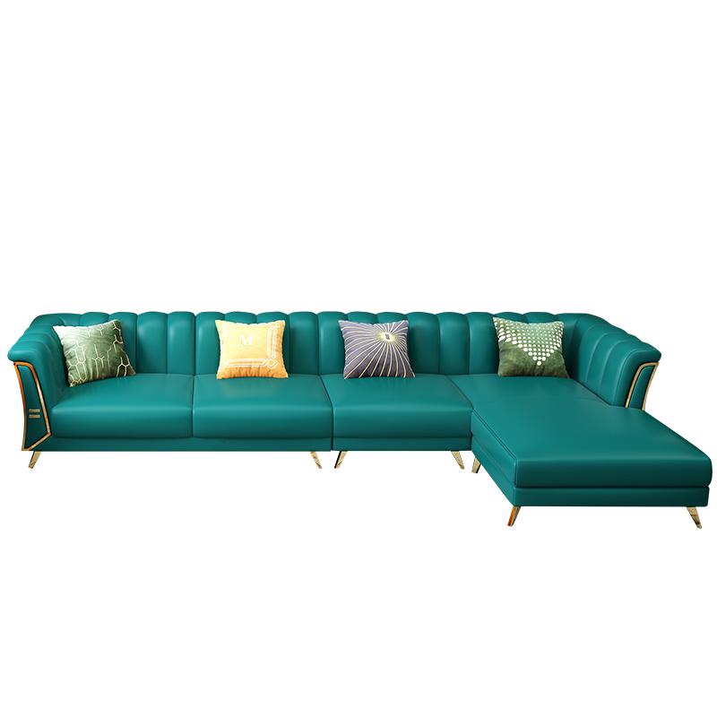 帕芭莎 沙发 客厅 皮沙发美式轻奢皮艺沙发客厅组合简约小户型皮沙发后现代网红整装家具 双人+贵妃+单人双扶手 意大利进口头层牛皮+进口恒温海绵+实木框架