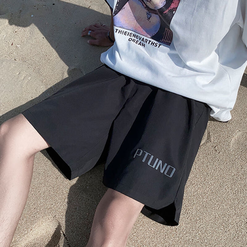 逋曼男士睡裤短裤男生居家裤裸睡夏天凉快大裤衩男睡觉穿加大码夏季宽