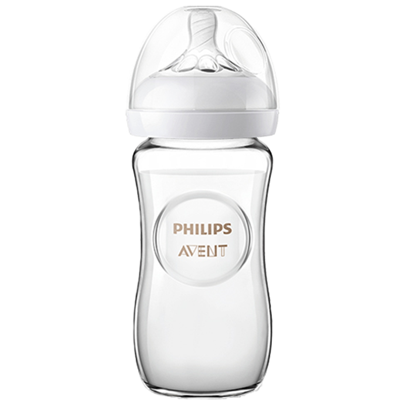 飞利浦新安怡自然系列原生玻璃奶瓶-安全、柔软、高性价比