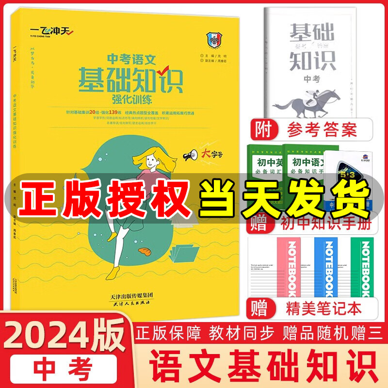 自选】一飞冲天中考英语专项训练名著导读基础知识运算首字母填空听力满分作文现代文阅读课内外文言文九年级中考总复习一飞冲天 中考语文基础知识强化训练 天津版
