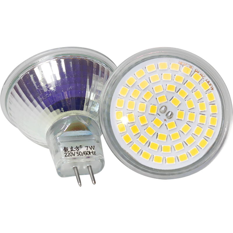������led�컨����220v±�صƱ���ŵ�ѹ12v��Ʋ���mr11Ͳ�ƹ�Դ���� MR16 7W��220V��ֱ��50mm �׹�6500K 14.1Ԫ