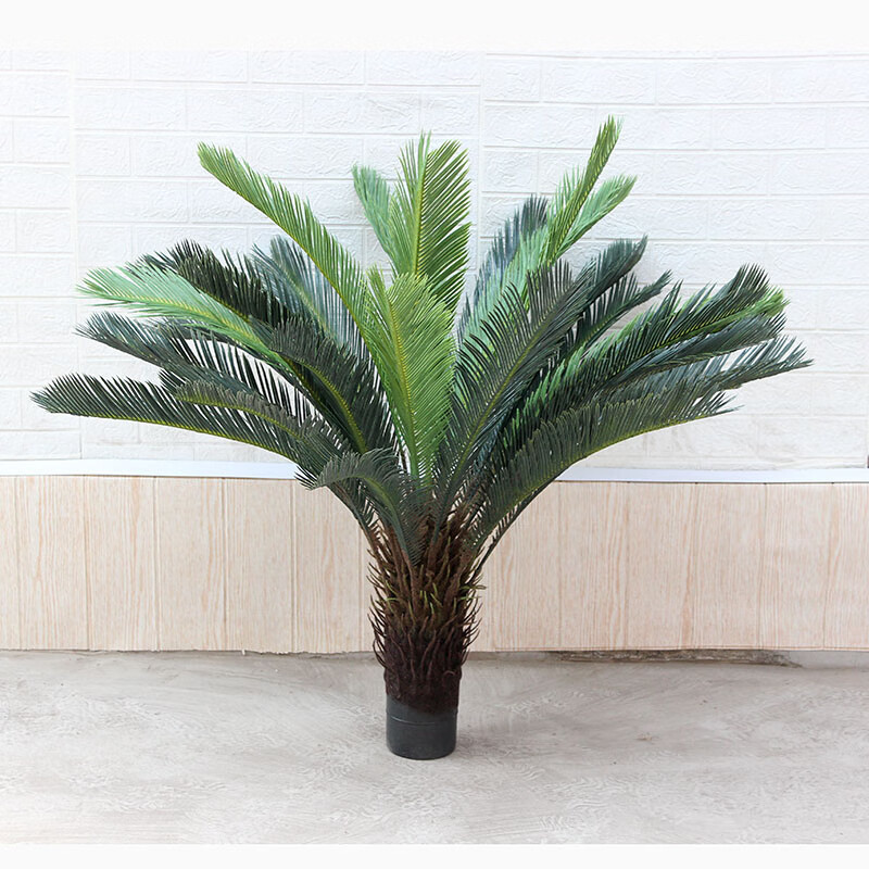 素树家居仿真铁树假树仿真绿植大型仿真树热带沙漠落地摆放装饰苏铁树
