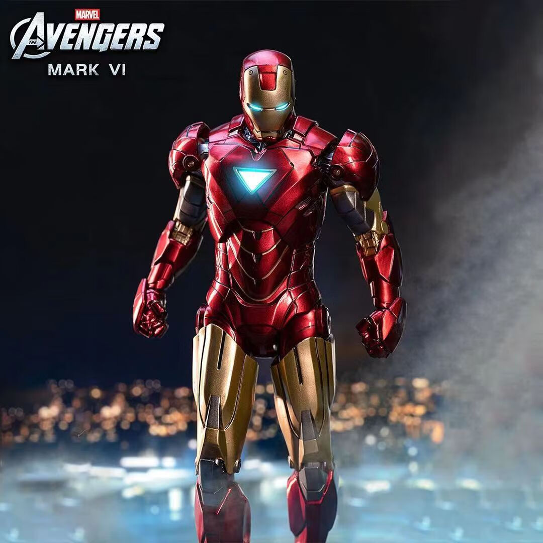 中动玩具中动mk50钢铁侠手办玩具关节可动人偶模型漫威马克系列复仇者