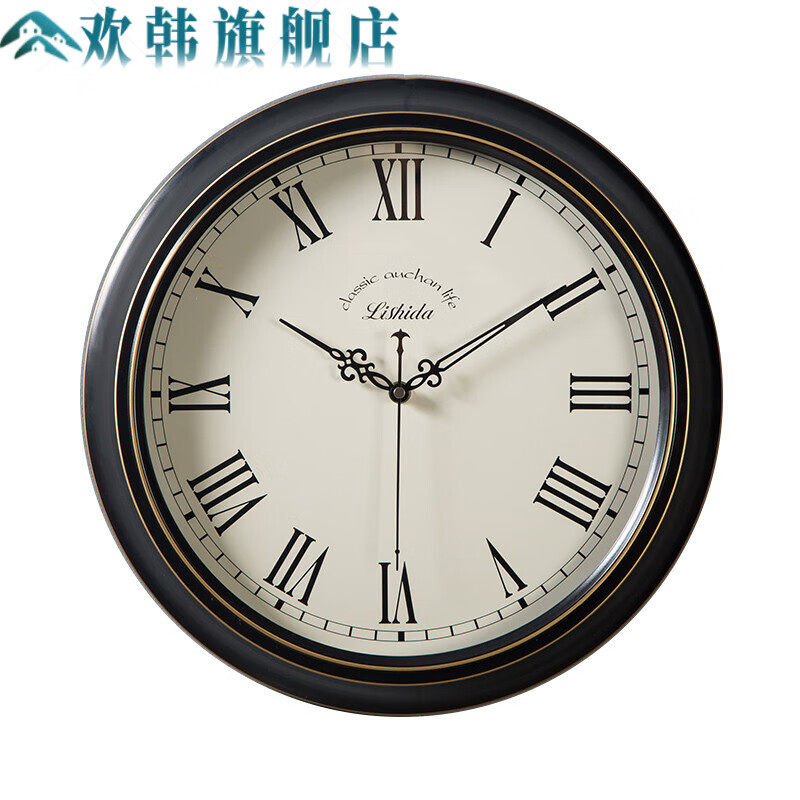 6钟面米白色有秒针罗马数字 12英寸