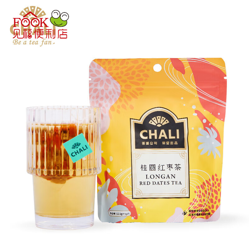 CHALI茶里公司蜜桃乌龙桂圆红枣红豆薏米茶包袋泡茶尝鲜7包装 桂圆红枣7包