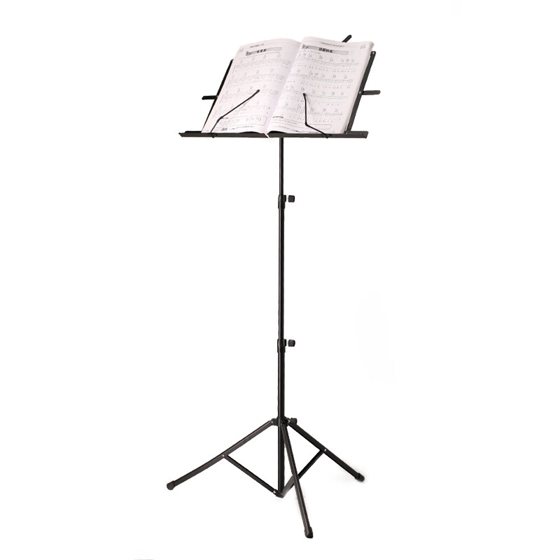 青歌 乐谱架子 可折叠小提琴乐谱架歌谱架可升降折叠谱台钢琴二胡中提琴大提琴乐谱架通用型乐谱架子 小谱架（防水包+擦琴布+1个乐谱夹）