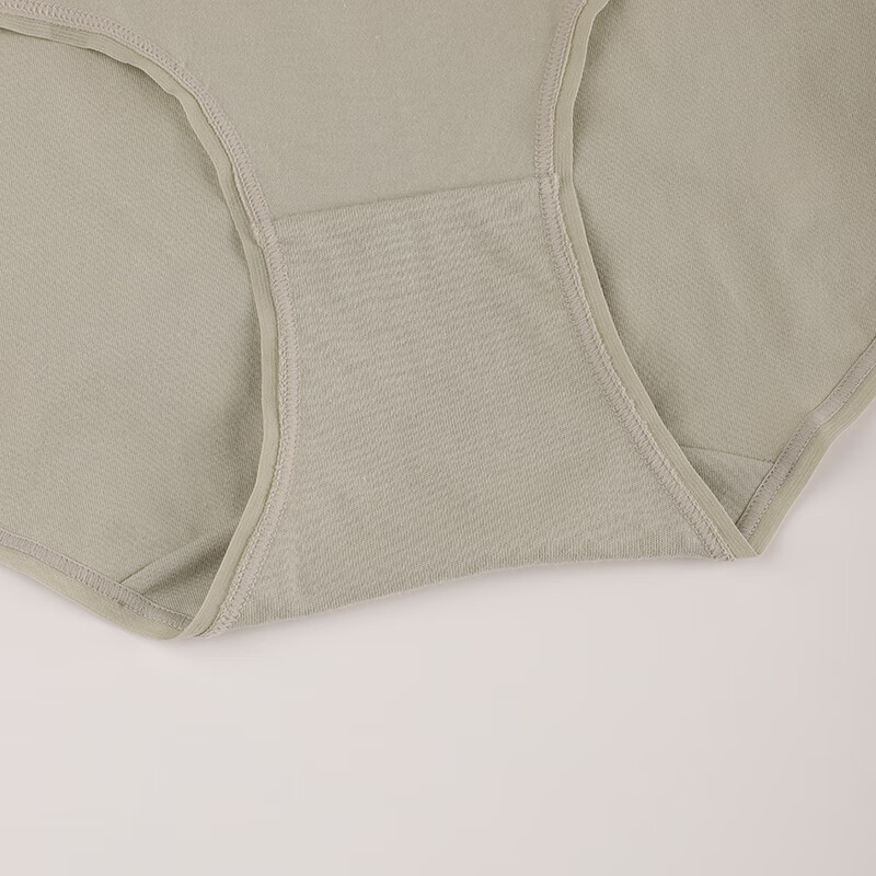 夏娃之秀内裤女棉内档无痕舒适透气收腹亲肤女士三角裤头K3095三条装 豆绿+豆沙+灰色 3条 M