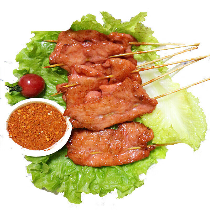 华香春里脊肉片新鲜手抓饼家用里脊肉串烧烤 20串