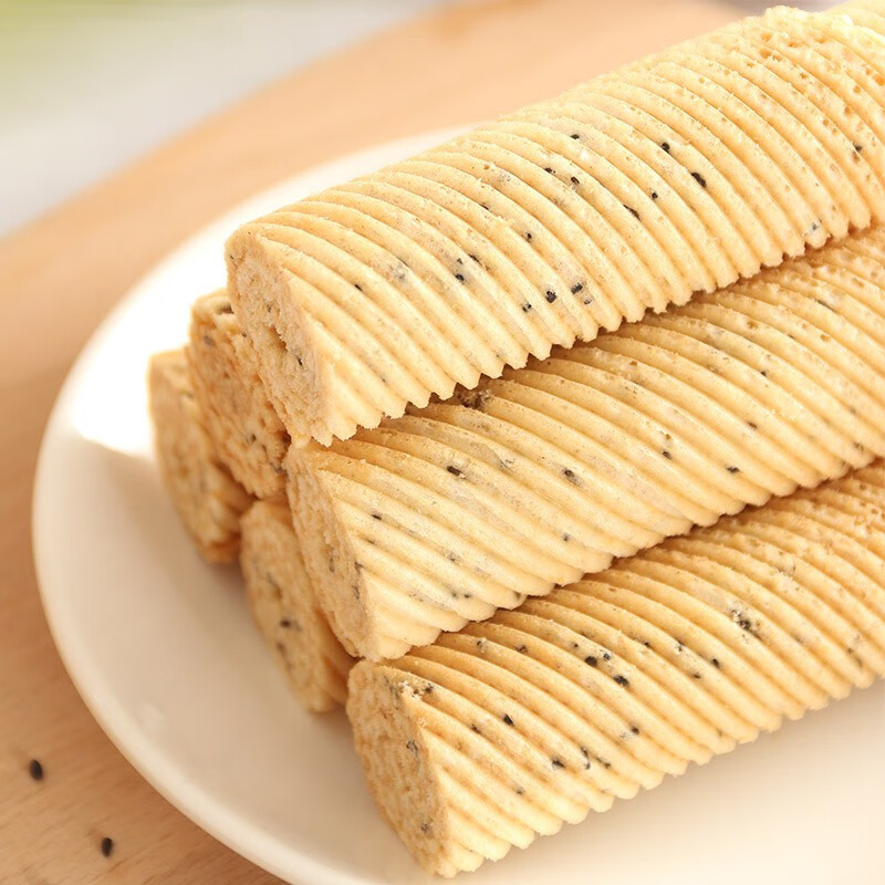 味滋源 鸡蛋酥鸡蛋卷薄脆饼干 整箱装 食品小吃 怀旧小零食-4 鸡蛋酥520g/箱(奶香味) 1件