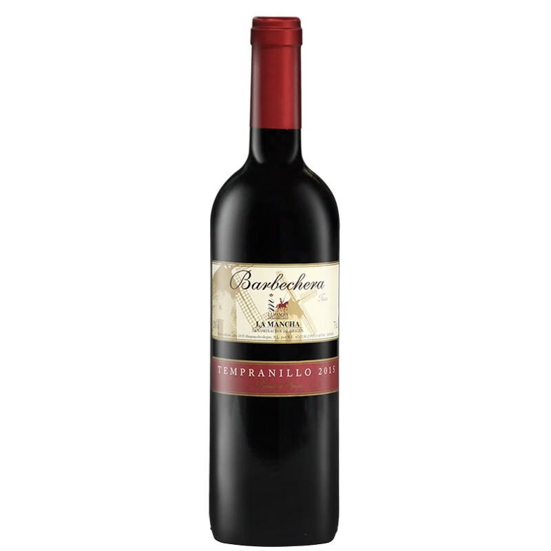 鹰联威诺西班牙原瓶进口红酒DO级Barbechera悠然假期干红葡萄酒750M 单支