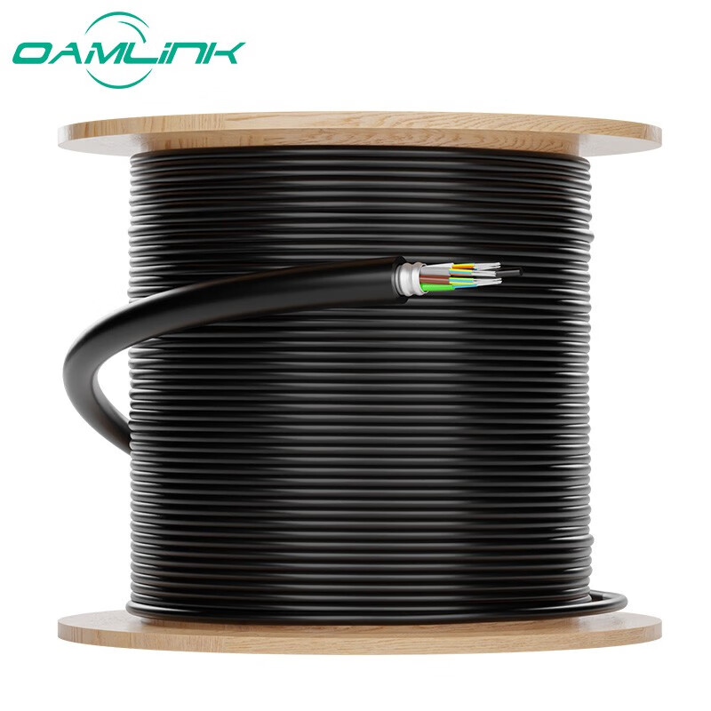 OAMLink 欧姆联 OAM-GYTA-8B 室外光缆 铠装8芯单模光缆 GYTA层绞式室外架空/管道光纤线 3000米