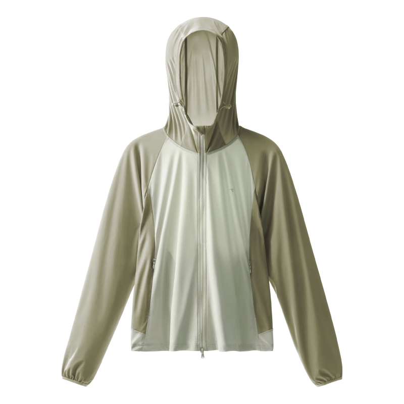 蕉内3系凉皮防晒衣女士拼色抗菌防晒服冰丝外套夏季 海沫绿拼黑茶青 M 107元(需领券)