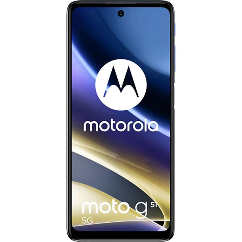 摩托羅拉（Motorola）Moto G51 智能手機 4+128GB 雙卡 6.8英寸 新款 藍色