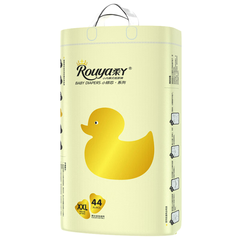 ��Ѿ��rouya��1С��о��ˬ�����������������ɳ���Ӥ����ʪ������©˲��͸�� ������2XL��44Ƭ��15kg���ϣ�