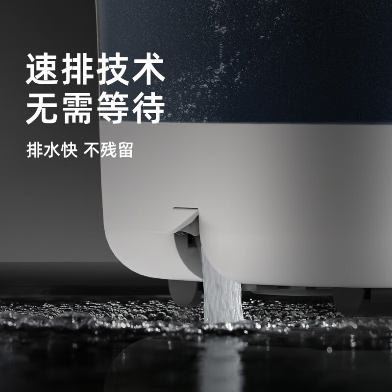 DEDAKJ泡脚桶按摩全自动足浴盆恒温加热电动洗脚桶足疗盆家用洗脚盆送爸爸妈妈父母长辈生日实用送礼物 尊享版【双温控制+涌泉冲浪+紫外杀菌】HF55