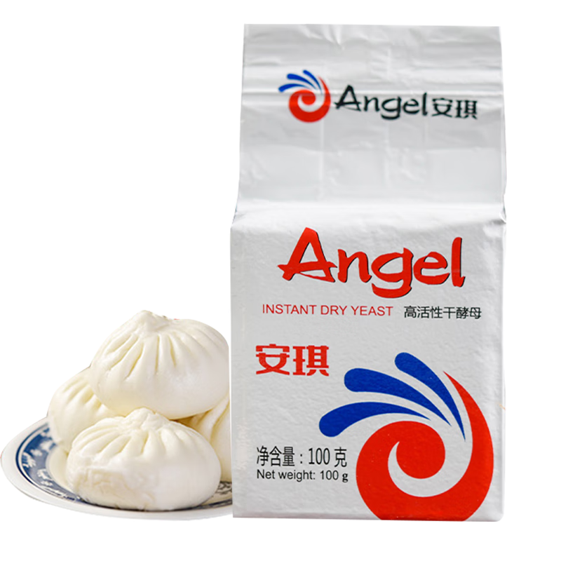 安琪（Angel） 【安琪高活性即發(fā)干酵母】包子饅頭面包酵母發(fā)酵粉 安琪酵母粉100g（白袋