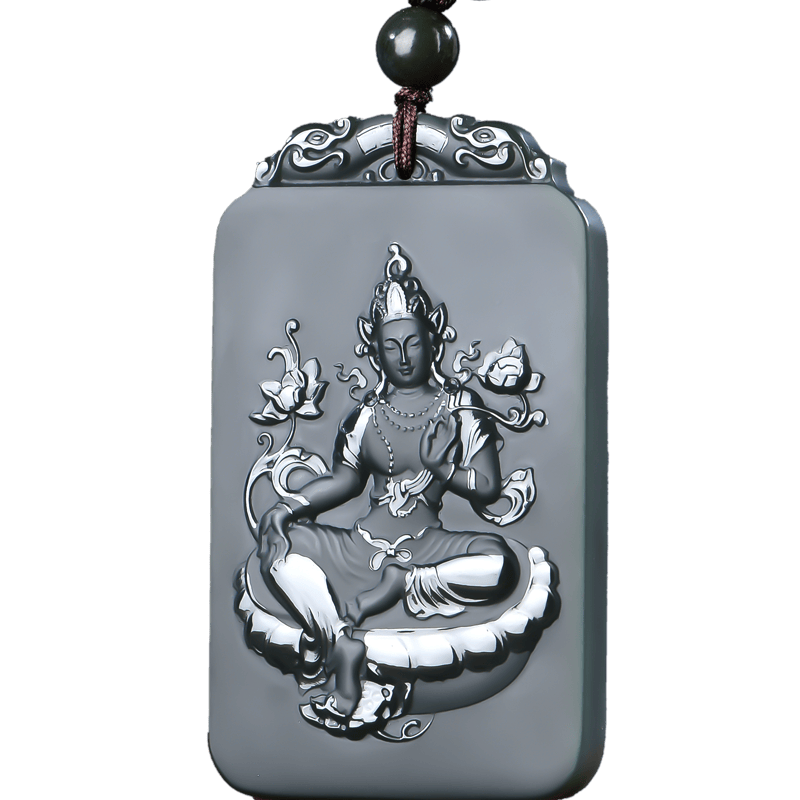 古銘軒  新疆和田玉觀音玉吊墜 男士款玉墜玉牌