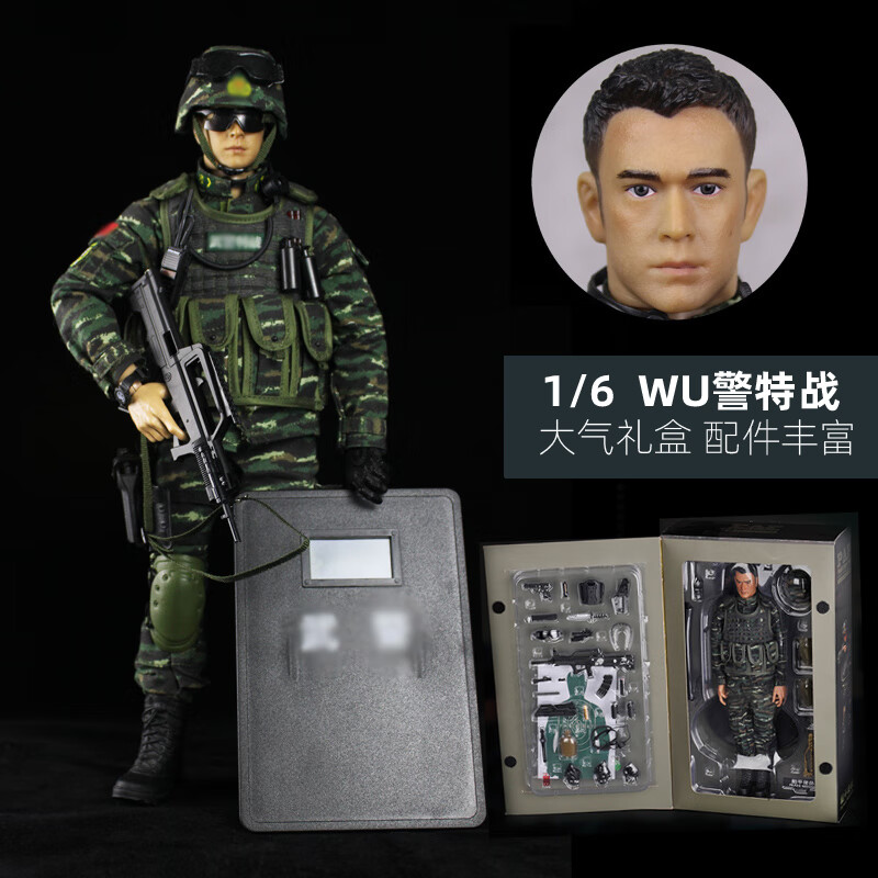 KADHOBBY和平使命1/6兵人模型中国特种兵军人手办可动退伍礼物玩具士兵男 武J特战