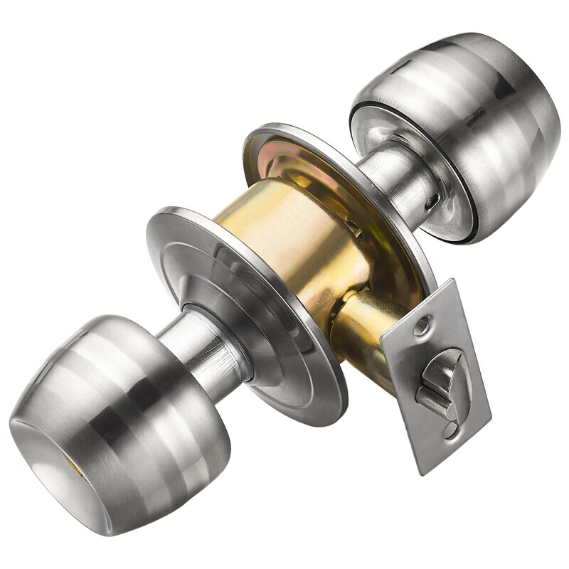 门锁圆锁不锈钢球锁圆头房门锁卫生间老式卧室球形锁室内门锁球通用型