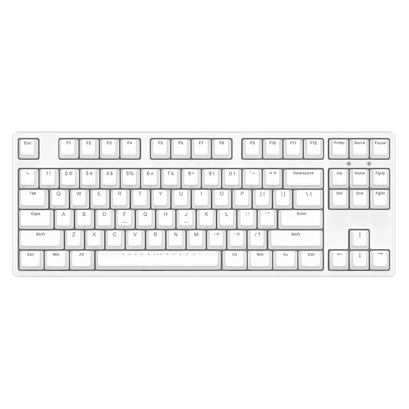 ikbc C87 87键 有线机械键盘 正刻 白色 Cherry红轴 无光