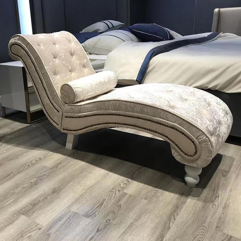 贵妃躺椅沙发北欧贵妃椅美人榻懒人卧室布艺美式轻奢单个太妃椅单人