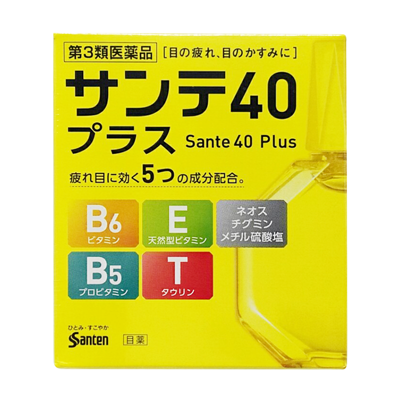 santen-fx 参天 santen 参天 日本进口santen40 Plus 维生素氨基酸滴眼液眼药水 12ml