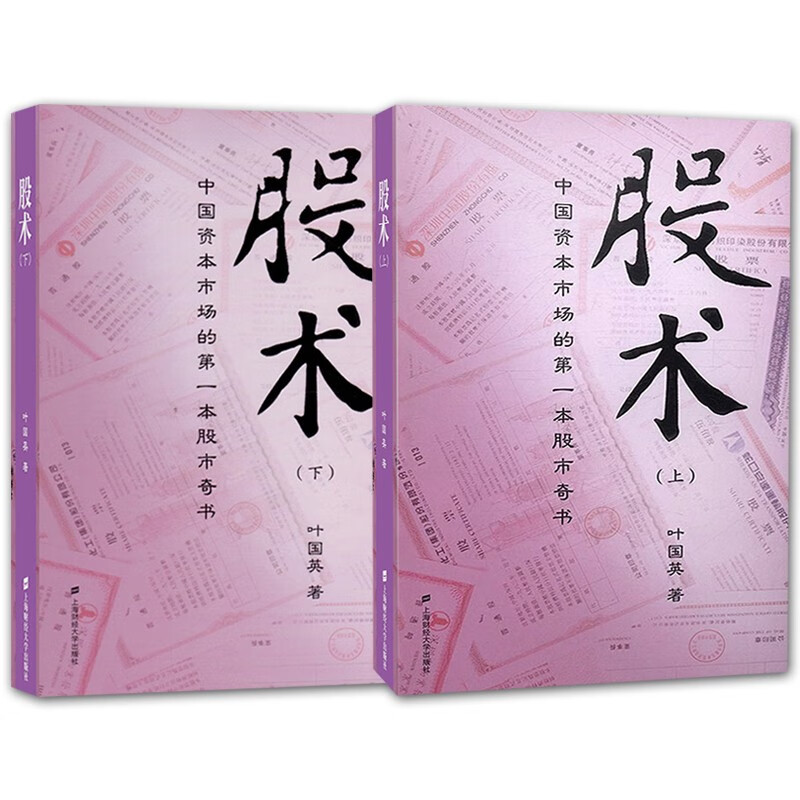 2册 股术 上下 叶国英著 股市进阶之道 选股与避险 金融与投资 股票
