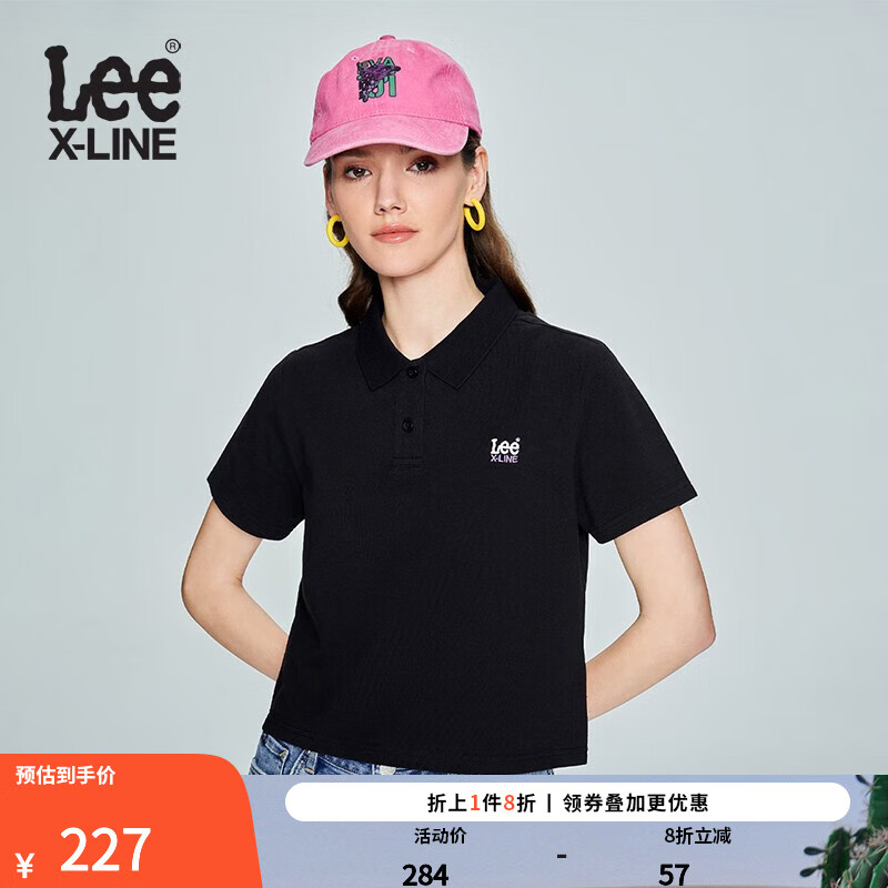LeeXLINE23春夏新品舒适版短款多色女翻领短袖Polo衫LWT0055304CJ 黑色 XS使用感如何?