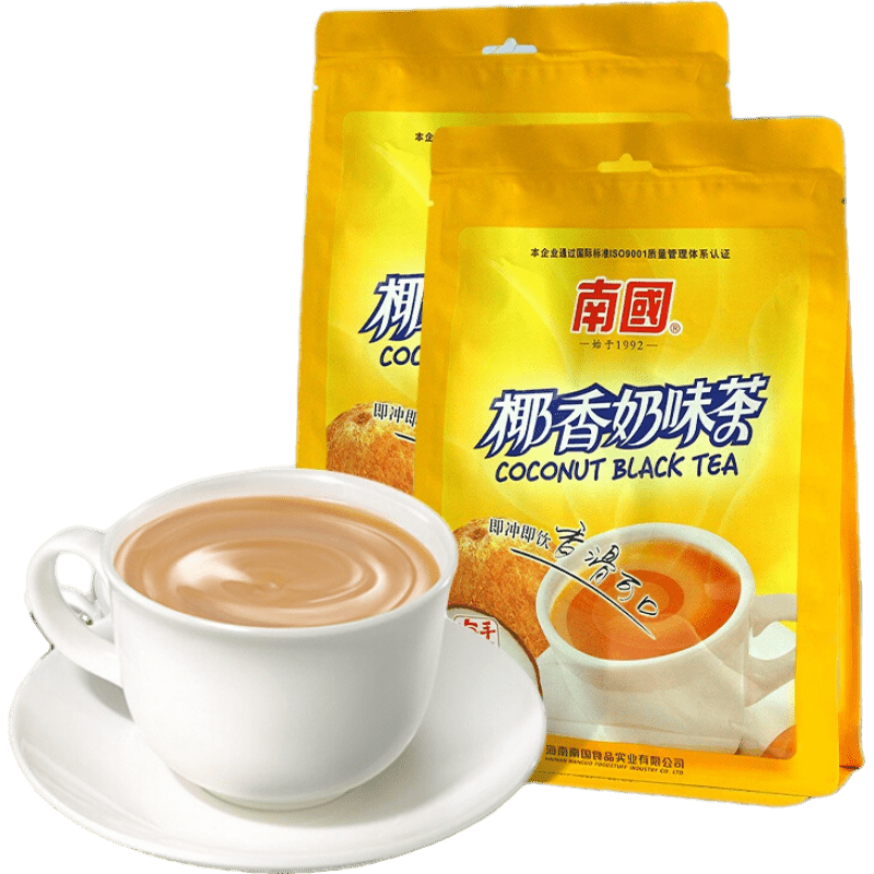 南國食品 海南特產(chǎn)椰香奶茶340g袋裝速溶奶茶粉袋裝奶下午茶 椰香奶茶340g 1袋