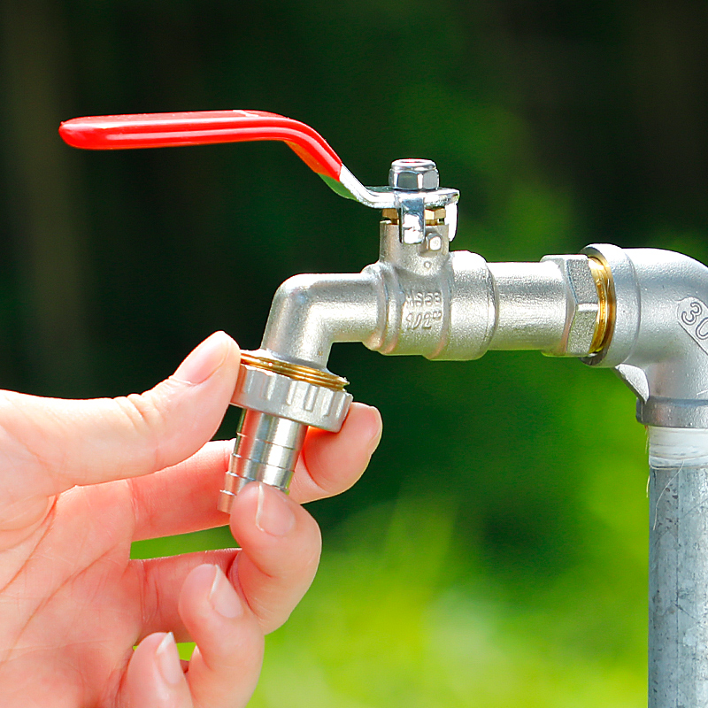 汉轩户外防冻水龙头4分单冷铜球芯大流量花园阳台室外浇花洗车水嘴