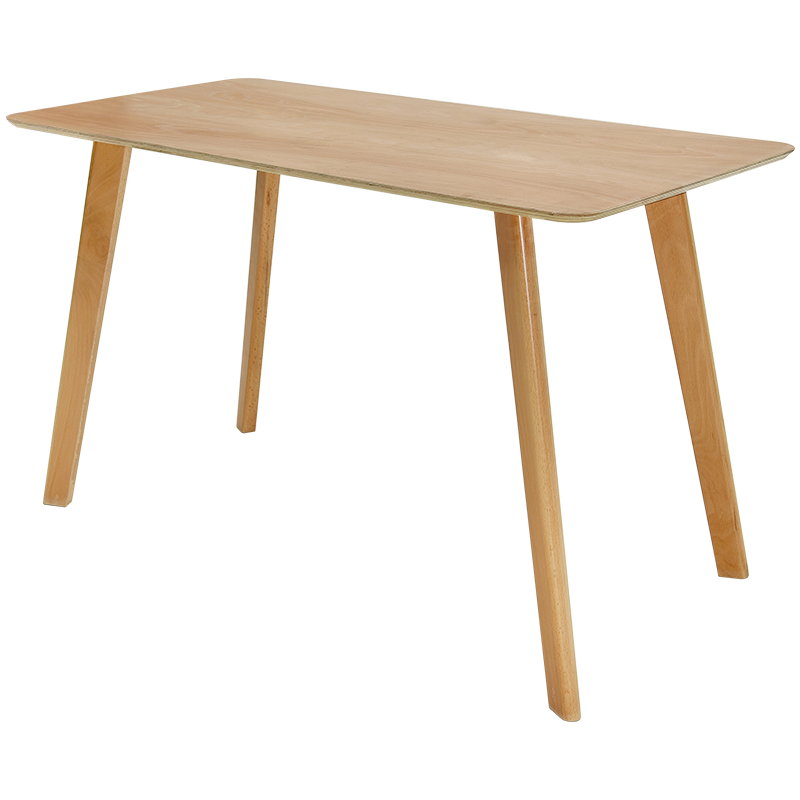 积木部落 书桌实木电脑桌家用简易台式学习桌简约办公写字桌卧室床边学生 胡桃色 长80宽50