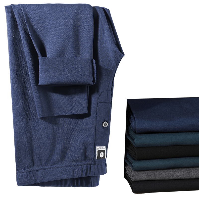 马克华菲保暖裤男秋冬无痕保暖内衣单裤厚款男士秋裤9082藏青2XL价格走势及购买评价