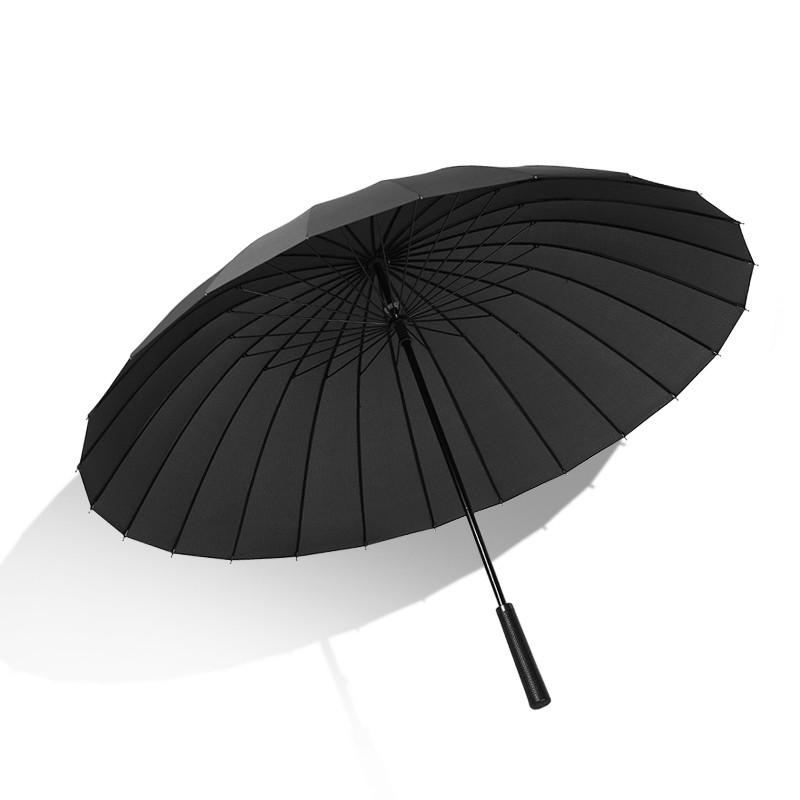 美度24骨超大防风雨伞男士商务长柄伞加大加固户外直杆伞男女两用雨伞M5003 黑色高性价比高么？