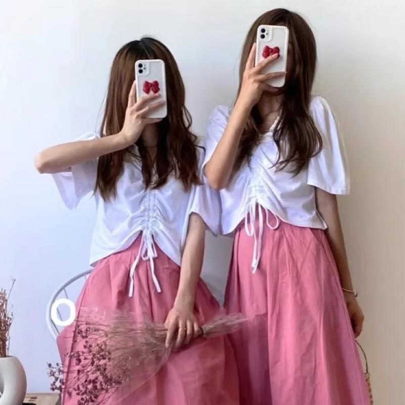 彤瑛闺蜜装夏季一裙一裤2023新款韩系ins气质闺蜜套装设计感小个子减