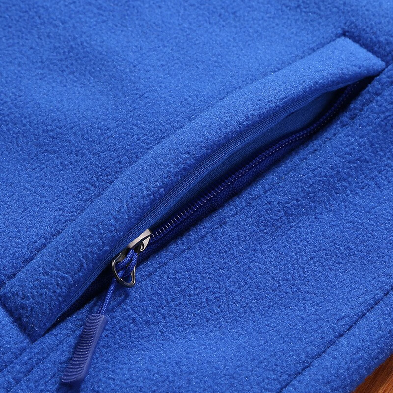 罗蒙户外抓绒衣男女 秋冬季加绒加厚摇粒绒冲锋衣内胆运动保暖外套 男款彩蓝色 XL