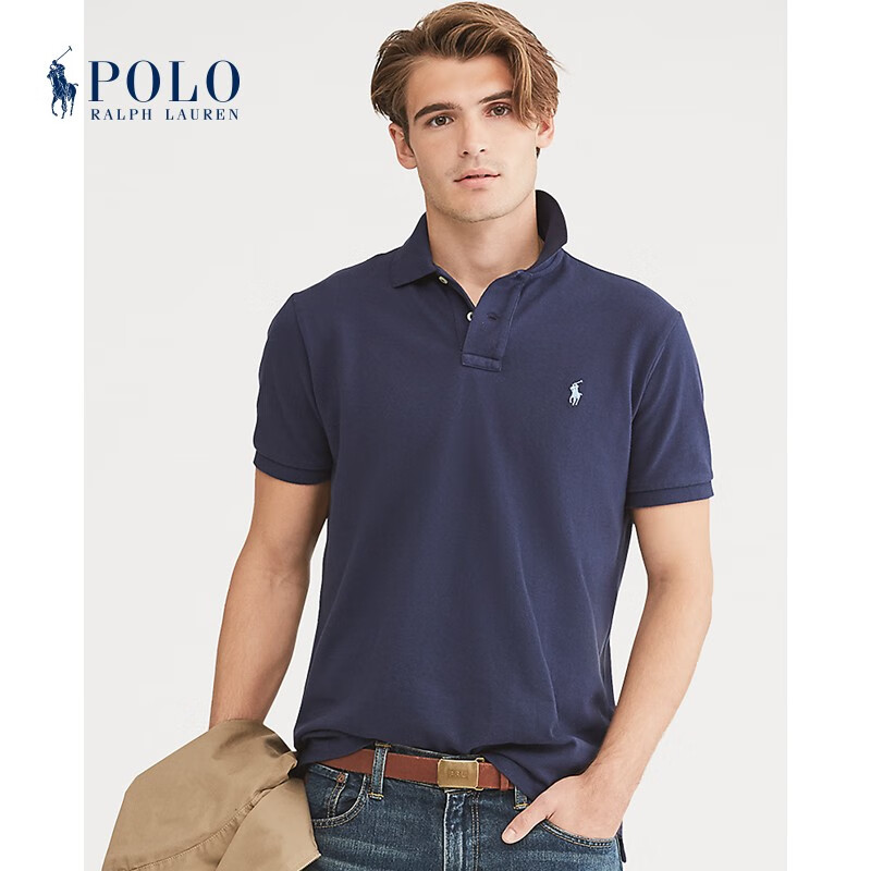 Ralph Lauren/拉夫劳伦男装 经典款定制修身版Polo衫RL10513 B82-海军蓝 M